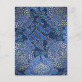 Blue Verziert Mosaic Art, Deutschland Postkarte (Vorderseite)