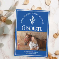 Blue Veterinary School Foto Custom Abschluss