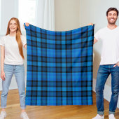 Blue Vichy Check Polar Fleece Blanket
