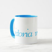 Blue Victoria Tasse (Vorderseite Links)