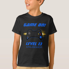 Blue Video Game Birthday Party T - Shirt