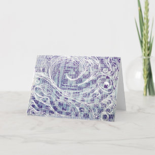 Blue Vielen Dank Dankeskarte