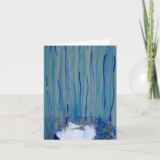 Blue Vielen Dank Dankeskarte (Vorderseite)