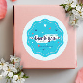 Blue Vielen Dank, dass Sie sich auf dem Aufkleber