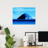 Blue Views Ailsa Craig Firth of Clyde Scotland Poster (Heimbüro)