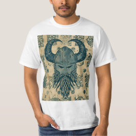 Blue Viking Head T-Shirt