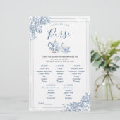 Blue Viktorianisch Garden Bridal Teezeremonie Spie (Stehend Vorderseite)