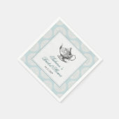 Blue Viktorianisch High Tee Party Serviette (Ecke)