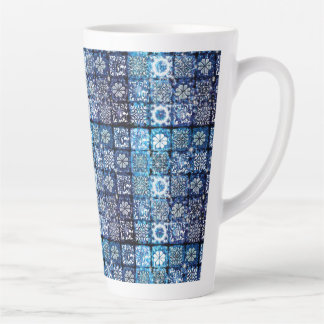 Blue Viktorianisch Sparkle Quilt Milchtasse