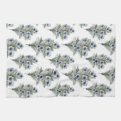 Blue Vinca Küche oder Teetuch Geschirrtuch (Horizontal)