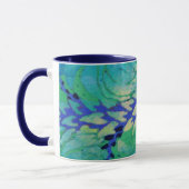 Blue Vine Wave 11oz Tasse (Links)