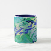 Blue Vine Wave 11oz Tasse (Zentrum)