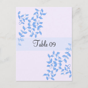 Blue Vines Besondere Anlass Table Card Postkarte