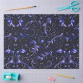 Blue Vines Blätter Stars Weihnachten Seidenpapier (Basteln)