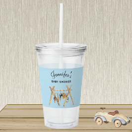 Blue & Vintag Baby Gym Toy, Babydusche Acryltrinkbecher