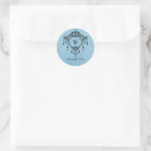 Blue Vintag Chandelier Danke Stickers (Tasche)