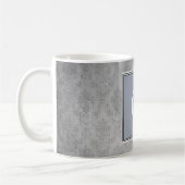 Blue Vintag Damask Monogram Tasse (Links)