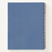 Blue Vintag DankDankesblatt Notizblock (Rückseite)