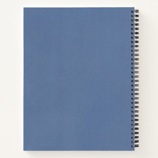 Blue Vintag DankDankesblatt Notizblock (Rückseite)