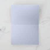 Blue Vintag Frame Danke - Personalisieren Karte (Innenseite)