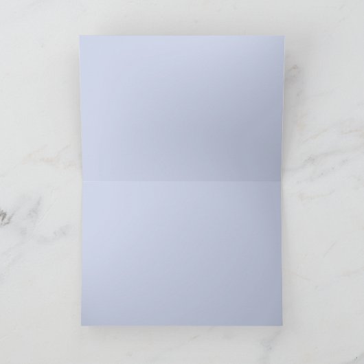 Blue Vintag Frame Danke - Personalisieren Karte (Innenseite)