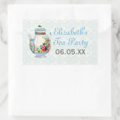 Blue Vintag French Tee Gastgeschenk Stickers (Tasche)
