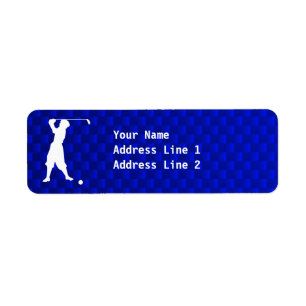 Blue Vintag Golfer