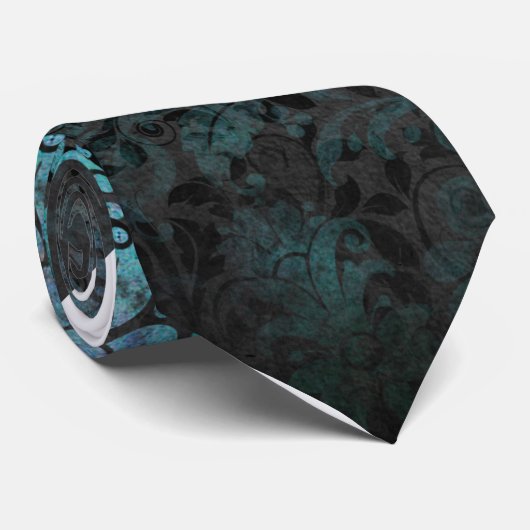 Blue Vintag Gothic Krawatte (Gerollt)