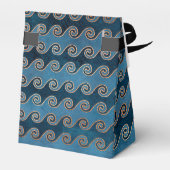 Blue Vintag Grunge Nautical Geschenkschachtel (Rückseite)