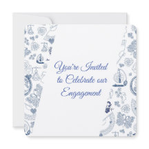 Blue Vintag Romance Verlobung