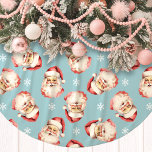Blue Vintag Santa Claus Face Watercolor Polyester Weihnachtsbaumdecke<br><div class="desc">Fügen Sie Ihrer Feriendekoration eine Touch nostalgischen Charmes hinzu, mit unserem Blue Vintag Santa Claus Face Watercolor Tree Skirt! Dieser festliche Baumrock weist ein reizvolles Aquarellmuster des klassischen Weihnachtsmanns auf, das Set vor einem lebendigen Hintergrund mit zarten Schneeflocken schmückt. Der Rock ist aus hochwertigem, gebürstetem Polyester gefertigt und sorgt für...</div>