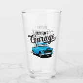 Blue Vintag Truck Custom Ber Glass Glas (Vorderseite)