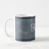 Blue Vintag Zinnia Tasse (Links)