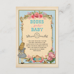 Blue Vintage Alice im Wunderland Books for Baby Begleitkarte