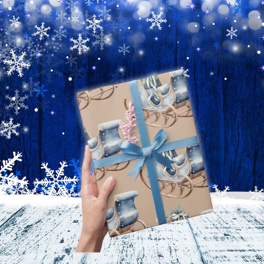 Blue Vintage | Geschenkpapier