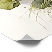 Blue Violas Blume Art Print Poster (Ecke)