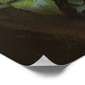 Blue Violas Blume Art Print Poster (Ecke)