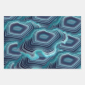 Blue & Violet Agate Geode Geschenkpapier Set (Vorderseite 3)