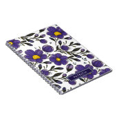 Blue Violet Blume mit Personalisierten Blätter Notizblock (Rechte Seite)