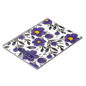 Blue Violet Blume mit Personalisierten Blätter Notizblock (Linke Seite)