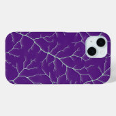 Blue-Violet Branch Design iPhone Case (Rückseite (Horizontal))