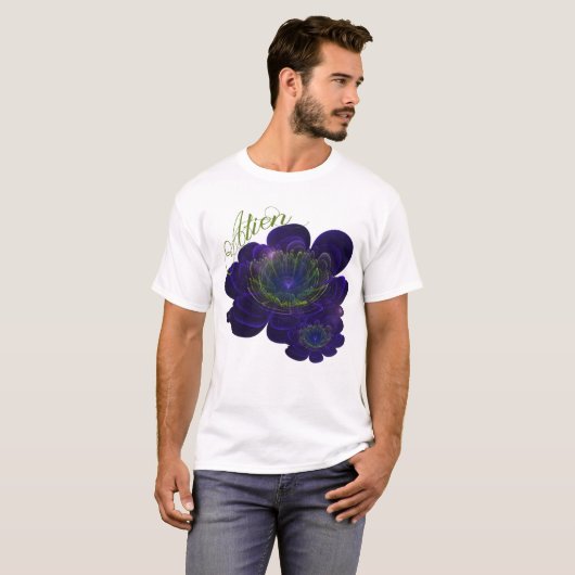 Blue Violet Corolla Blume T-Shirt (Vorne ganz)