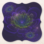 Blue Violet Corolla Blume Untersetzer (Vorderseite)