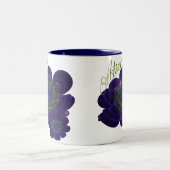 Blue Violet Corolla Blume Zweifarbige Tasse (Mittel)