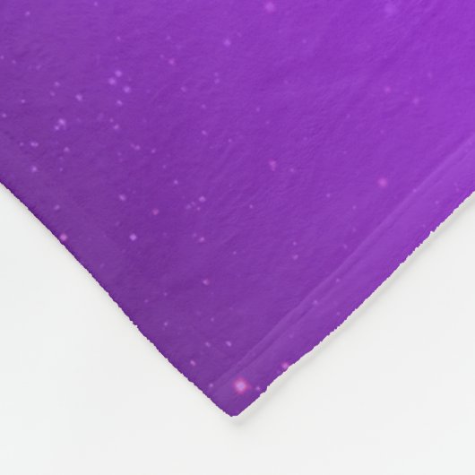 Blue Violet Funkelnd Stars Celestial Ombre Monogra Fleecedecke (Ecke)