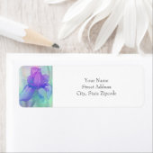 Blue Violet Iris Digital Watercolor (Insitu)