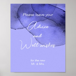 Blue violet Lavendel Ratgeber und Gute Wünsche Poster