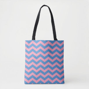 Blue Violet Mattiert Orchid Chevrons Tasche