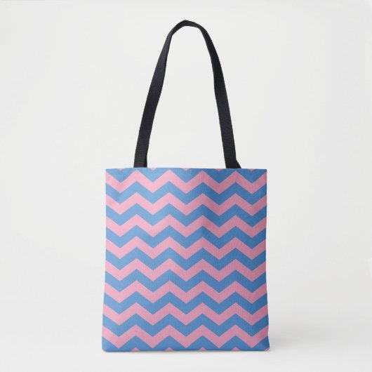 Blue Violet Mattiert Orchid Chevrons Tasche (Vorderseite)
