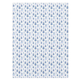 Blue Violet Modernes Weihnachtsbaummuster Tischdecke